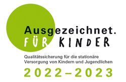 Logo "Ausgezeichnet. Für Kinder"