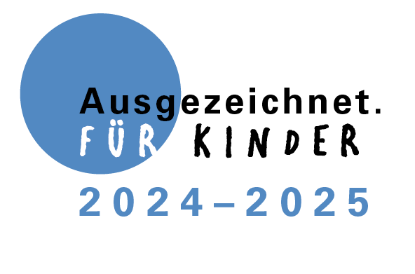 Logo "Ausgezeichnet für Kinder 2024 - 2025"